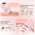 Revolutionary 2-in-1 Electric Shaver for Women - Waterproof Wet & Dry Hair Removal with Dual Bikini Trimmer Heads
