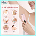 Revolutionary 2-in-1 Electric Shaver for Women - Waterproof Wet & Dry Hair Removal with Dual Bikini Trimmer Heads
