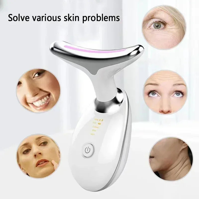 Electric Face Lifting Device V Face Shaping Massager Microcurrent Photon Therapy anti Aging Wrinkle Reduction Beauty Instrument