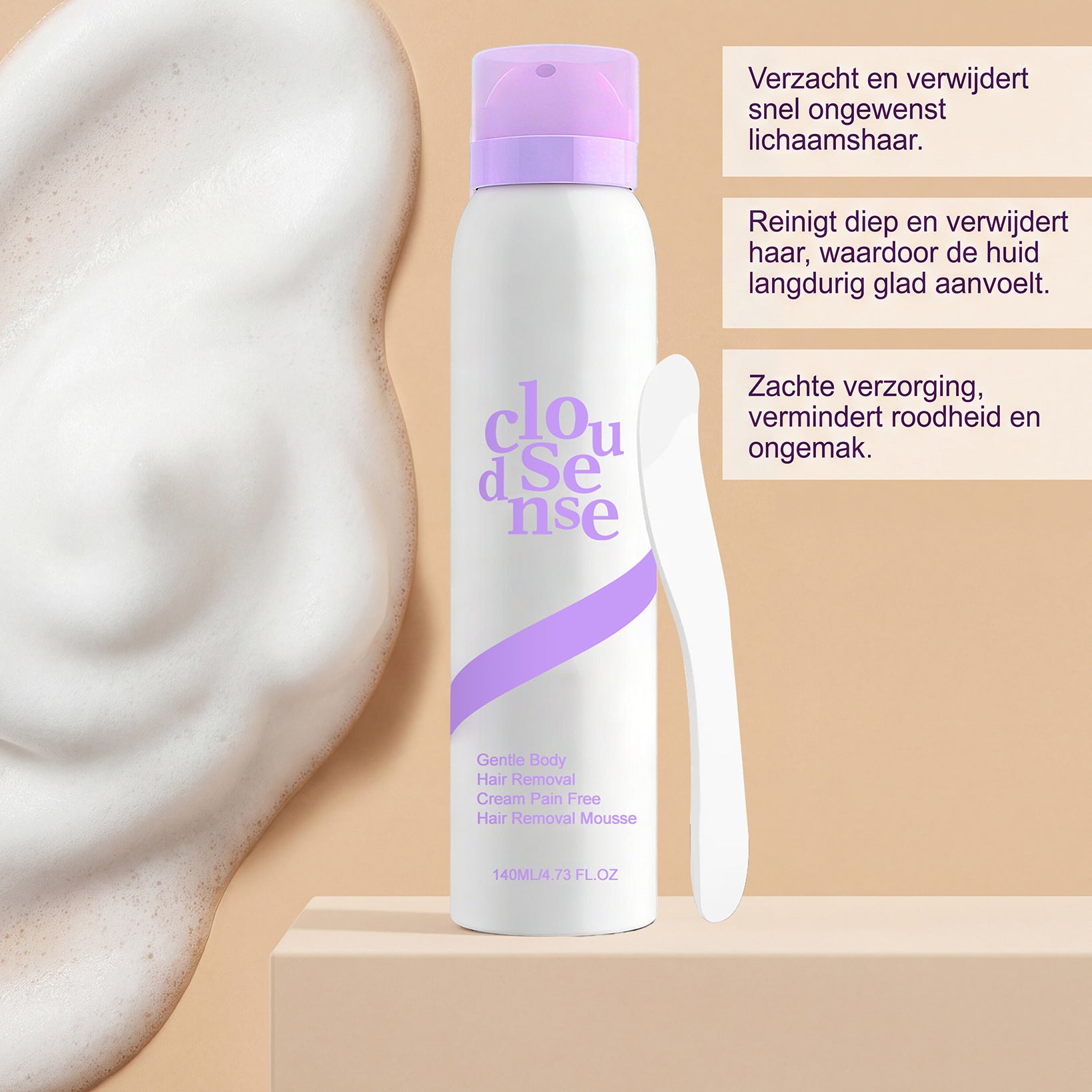 Silky Smooth Skin, No Razor Required — The Gentle Hair Removal Mousse for Sensitive Skin