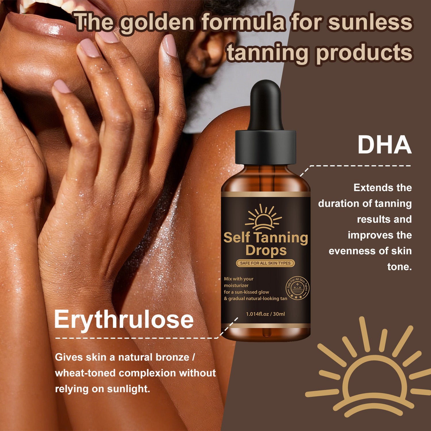 Self-Tanning Drops — DHA & Erythrulose formula
