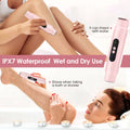 Revolutionary 2-in-1 Electric Shaver for Women - Waterproof Wet & Dry Hair Removal with Dual Bikini Trimmer Heads